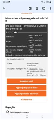 Barcellona Milano Malpensa