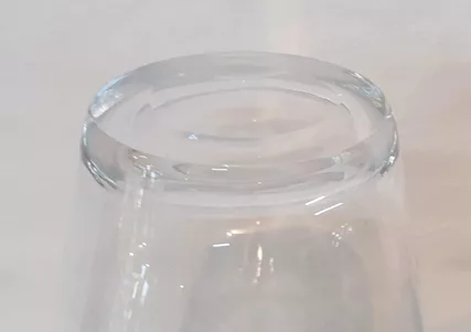 Vaso in Vetro Siffiato di Murano Trasparente