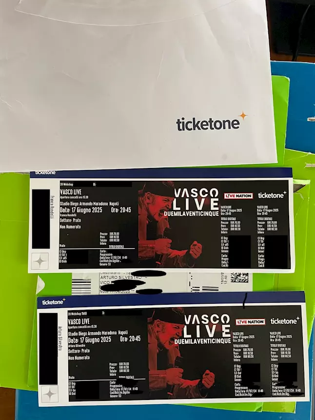 Biglietti Vasco rossi napoli 17/06/2025