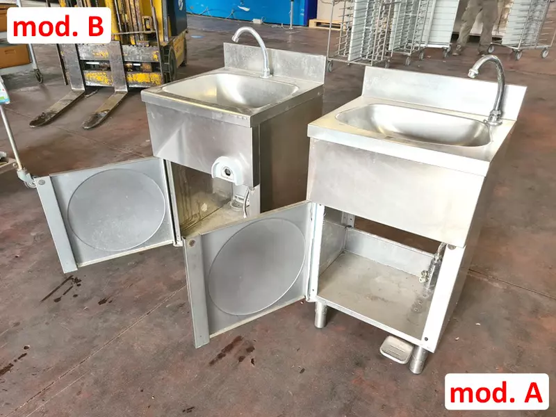 2 lavamani a pedale e ginocchio usati, mod. B - Foto 2