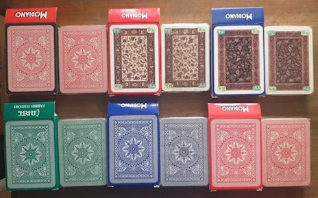 Lotto 6 mazzi carte poker cristallo Modiano TV Sorrisi e Can - Anteprima 2