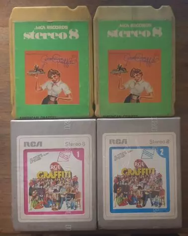 Lotto Stereo 8 da collezione (4 pezzi) vintage Graffiti Amer