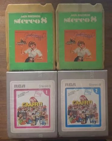 Lotto Stereo 8 da collezione (4 pezzi) vintage Graffiti Amer