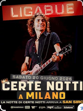 LIGABUE MILANO - SAN SIRO 20.06.2026