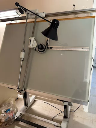 Tecnigrafo Zucor in Vetro con Luce Integrata - Ottime