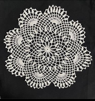 centrino in filo di cotone fatto