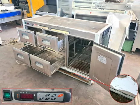 Retrobanco frigo con motore remoto usato, marca Orion mod - Foto 2