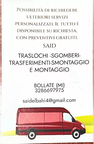 Traslochi - sgomberi - trasferimenti - smontaggio e montaggio