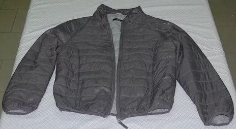 Taglia M, giubbetto color grigio, OVS