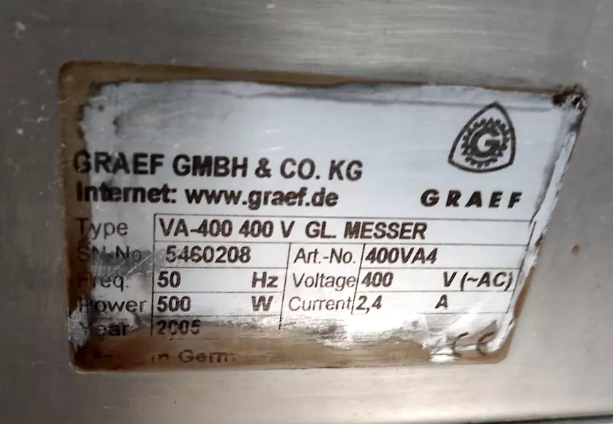 Taglierina affettatrice automatica Graef VA-400, anno 2005 - Foto 10