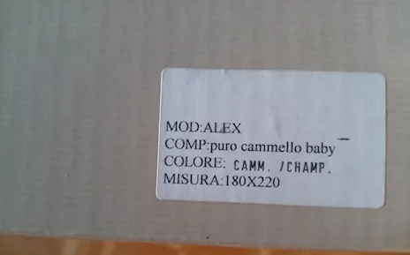 Due coperte in puro cammello