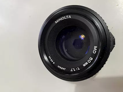Minolta Obiettivo 50mm 1:1.7 -flash auto360px
