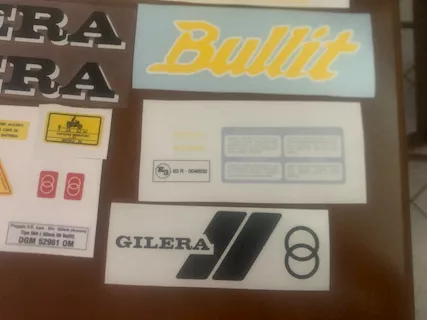Gilera bullit 1 serie giallo e nero kit adesivi nuovi - Foto 4