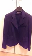 Giacca donna blu in tessuto di lana (taglia 48)