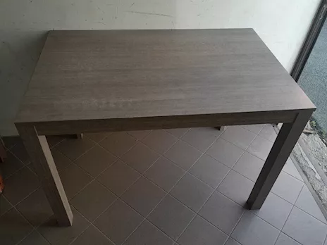 Tavolo effetto Rovere sbiancato allungabile rettangolare