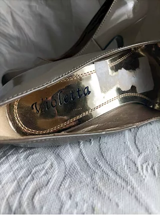 Scarpe donna Violetta tacco alto n.36, colore BEJGE - Foto 3