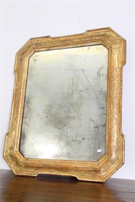 Antica specchiera a vassoio metà 800 foglia oro Lombarda. S