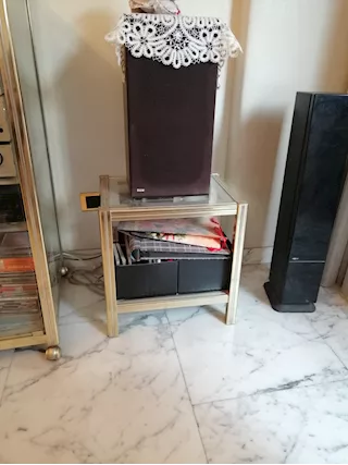 Tavolini soggiorno ottone anodizzato, vetro/cristallo, ottimo stato - Foto 3