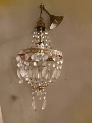 Lampadario mongolfiera stile impero anni 50 60