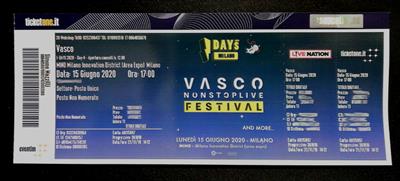 BIGLIETTO VASCO ROSSI 2020/21 MILANO EXPO