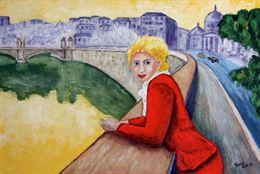 L'appuntamento - Olio su masonite