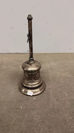 Campanello vintage in metallo argentato