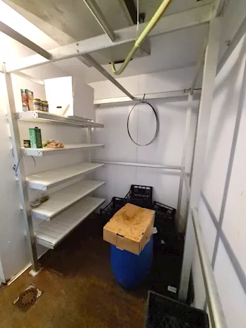Cella doppia con ganciera da macelleria usata - Foto 3