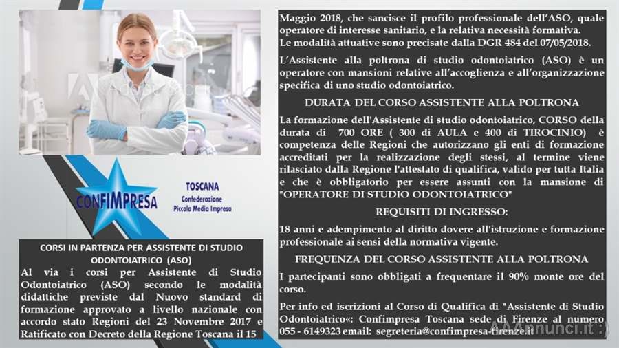 Corso per Assistente di Studio Odontoiatrico (ASO)