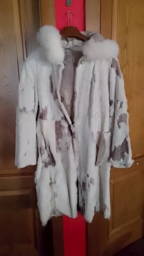 Foto 7Cappotto in lapin, tipo montone, taglia 50