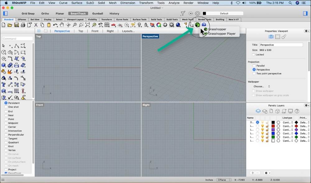 Foto 3Rhinoceros dal 5 all'8 per Wind/Mac/Mont/Vent/Son/M1/M2