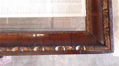 Specchio in legno con attorno cornice in radica di tartaruga - Foto 4