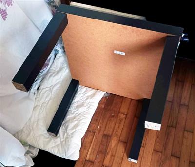 Tavolino Nero Ikea in legno compensato - Foto 5