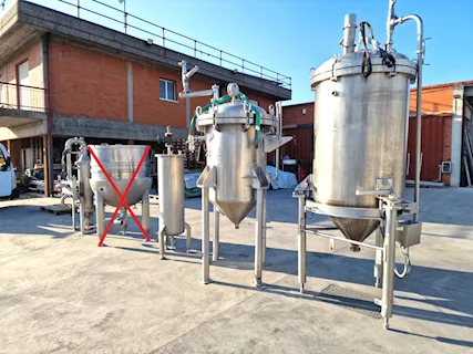 Cisterne inox per lavaggi industriali usate