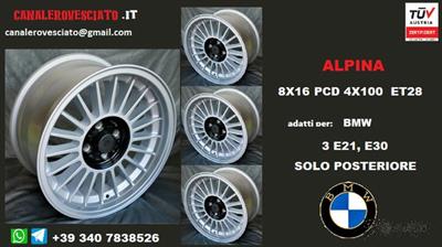 Cerchio alpina 8x16 4x100 et28 BMW