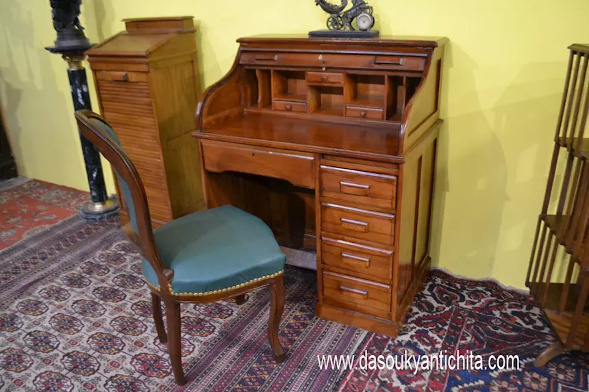 Scrivania postale a serrandina cm 94 stile inglese