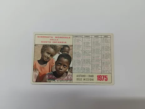Calendario da portafoglio del 1975