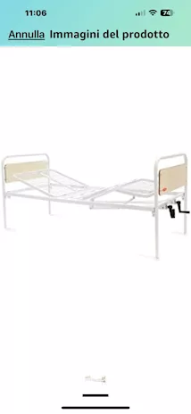 Letto per disabili con spondina