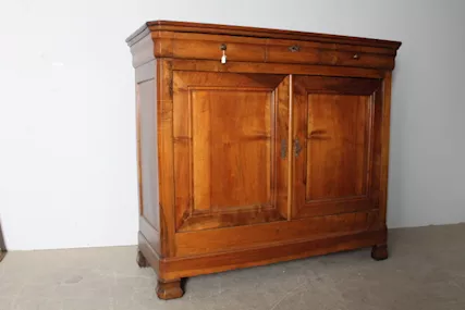 Antica credenza servante cappuccina L. Filippo 1850 noce