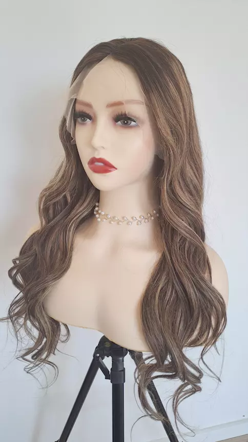 Foto 5Traspirante lace parrucca con capelli balayage