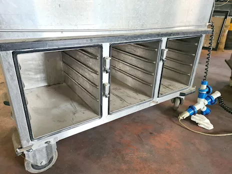 Carrello con vasca scaldavivande usato - Anteprima 3