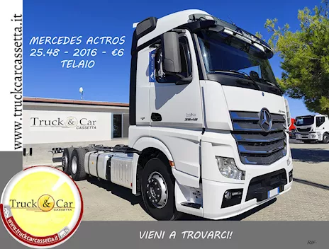 MERCEDES ACTROS 25.48 - 2016 - 3 ASSI A TELAIO - EURO 6