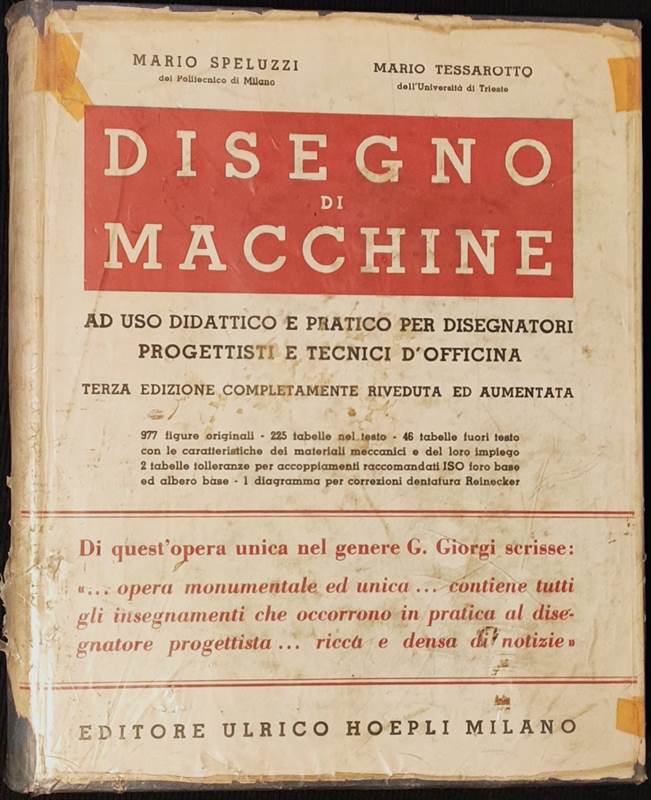 Volume Disegno di Macchine Spelluzzi Tessarotto