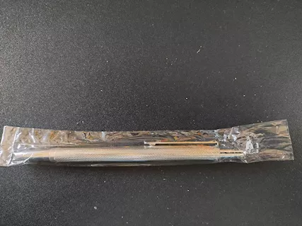 Penna a Sfera in Argento 925 FdaV vintage, colore blu, mai usata - Foto 3