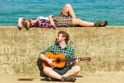 Lezioni di chitarra da spiaggia