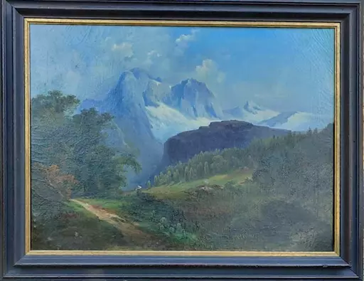 Quadro antico 1800 olio su tela