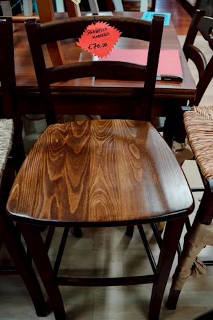 Sgabello in Legno Massello - 24642