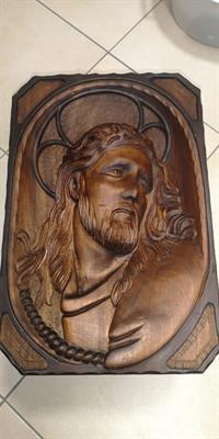 Icona - bassorilievo di cristo in legno, in ottime condizioni - Foto 2