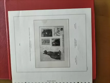 Album raccoglitore rosso con francobolli 1976-1980U.R.S.S - Foto 4