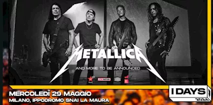 2 Biglietti Concerto METALLICA - 29 maggio 2024 - MILANO