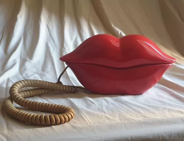 Telefono vintage Red Lips originale anni '80 '90, ottime condizioni